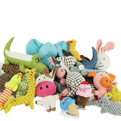 Durable Chew Dog Toys - Cartoon Plush Pet Toys
