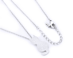 Cat Necklace with Cat Pendant and Collar Chain