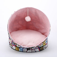 Cat Sleeping Bag, Enclosed Cat House Bed